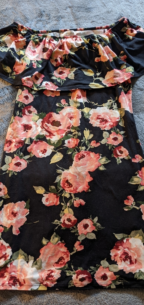 Floral off the shoulder dress